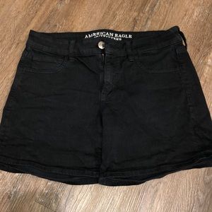 Black American eagle jean shorts